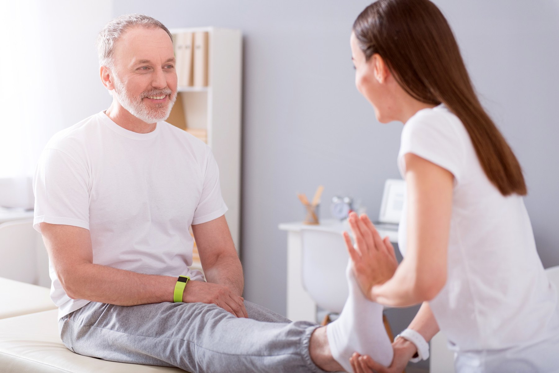 Atendimento de fisioterapia em casa